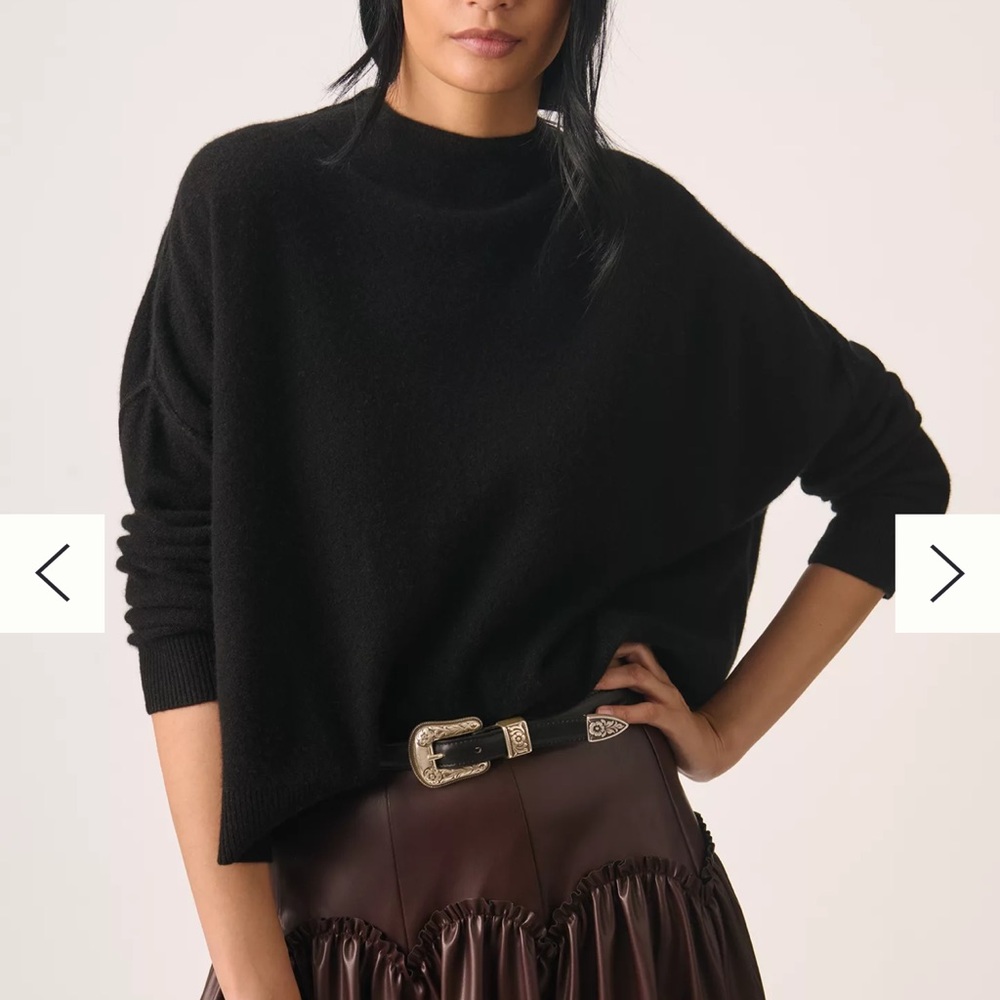 Pilcro Anthropologie Alani Cashmere Turtleneck Sweater